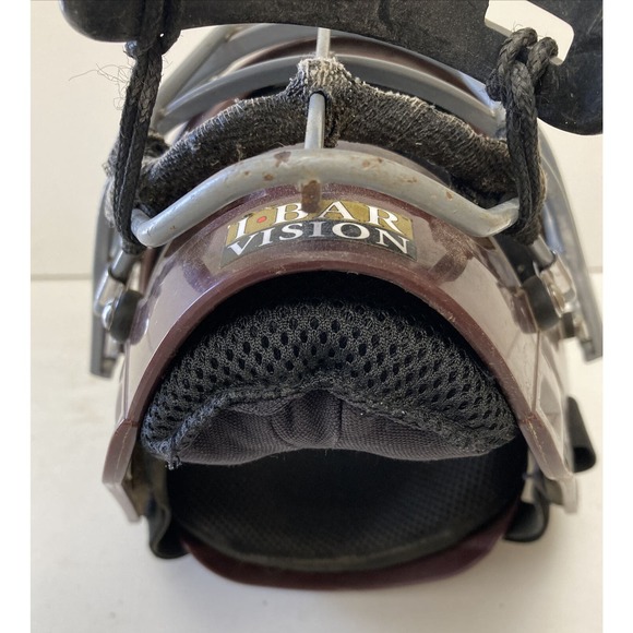 ALL-STAR MVP2500 I BAR VISION MAROON ADULT CATCHER'S MASK HELMET 7-7 3/4" - Picture 7 of 12